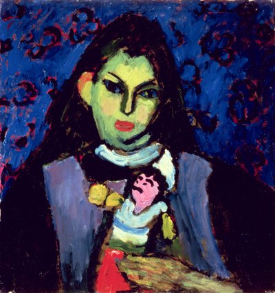 Fille avec poupée, 1910 - Alexej von Jawlensky